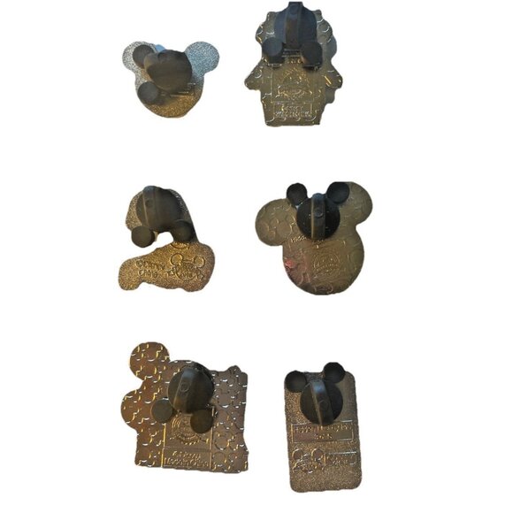 Disney Trading Pins Lot 6 Mickey Mouse Stylized Modern Icons Glove Family Face - Picture 2 of 6